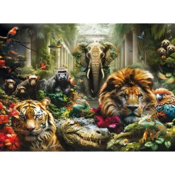 Puzzle Compact 1000 pièces : Jungle Mystique - Clementoni
