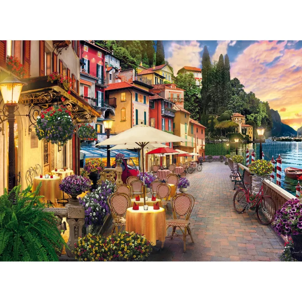 Puzzle Compact 500 pièces : Lac de Côme - Clementoni