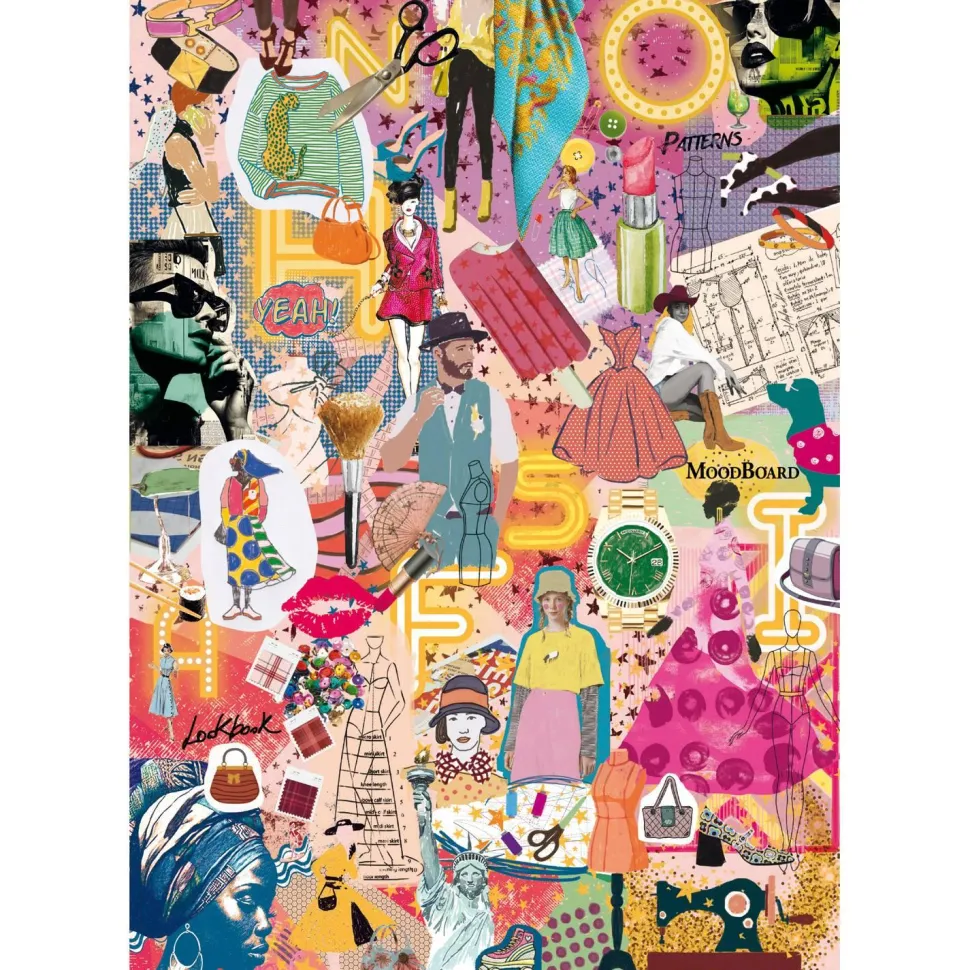 Puzzle Compact 1000 pièces : Plus c'est plus : Mode & Design - Clementoni