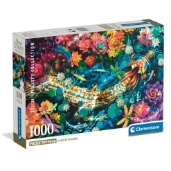 Puzzle Compact 1000 pièces : Rivière Koi - Clementoni
