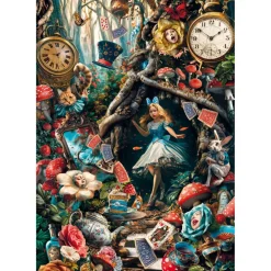 Puzzle Compact 1000 pièces : Un autre jour au pays des merveilles - Clementoni