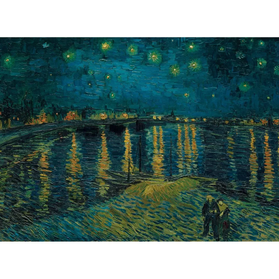 Puzzle Compact 1000 pièces : Van Gogh : La nuit étoilée - Clementoni