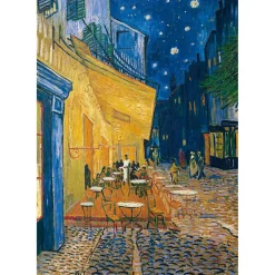 Puzzle Compact 1000 pièces : Van Gogh - Terrasse de café le soir - Clementoni