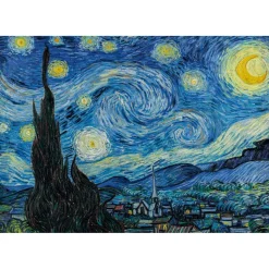 Puzzle Compact 1000 pièces : Van Gogh : La Nuit étoilée - Clementoni