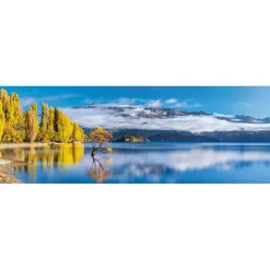 Puzzle Compact 1000 pièces Panorama : Le Golden Retreat de Wanaka - Clementoni