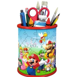 Puzzle 3D - 54 pièces : Pot à crayons : Super Mario - Ravensburger