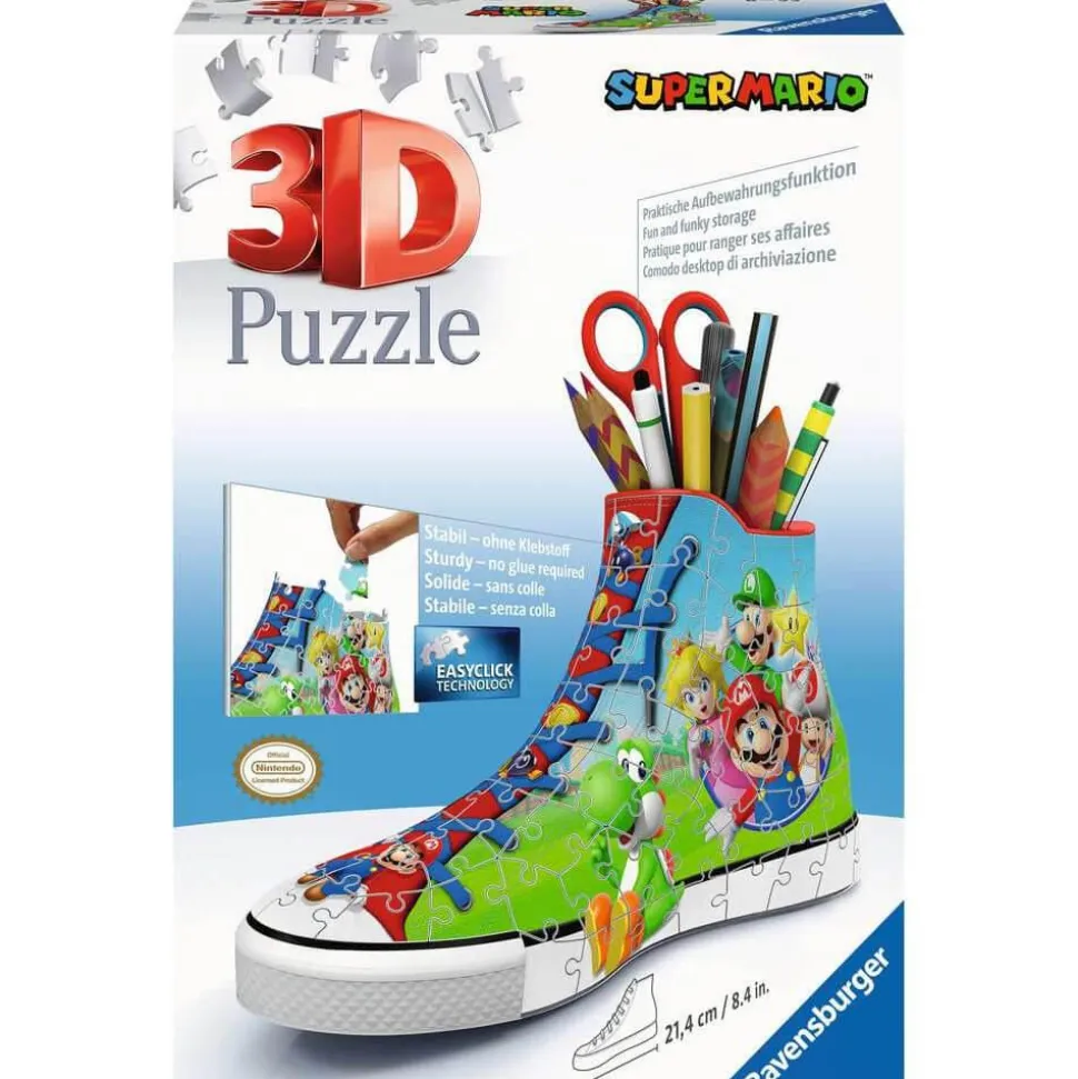 Puzzle 3D -108 pièces : Chaussure Sneaker : Super Mario - Ravensburger