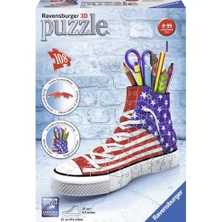 Puzzle 3D 108 pièces : Chaussure Sneaker American Style - Ravensburger
