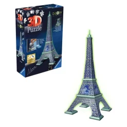 Puzzle 3D 216 pièces - Edition 50 ans : Tour Eiffel Phosphorescente - Ravensburger