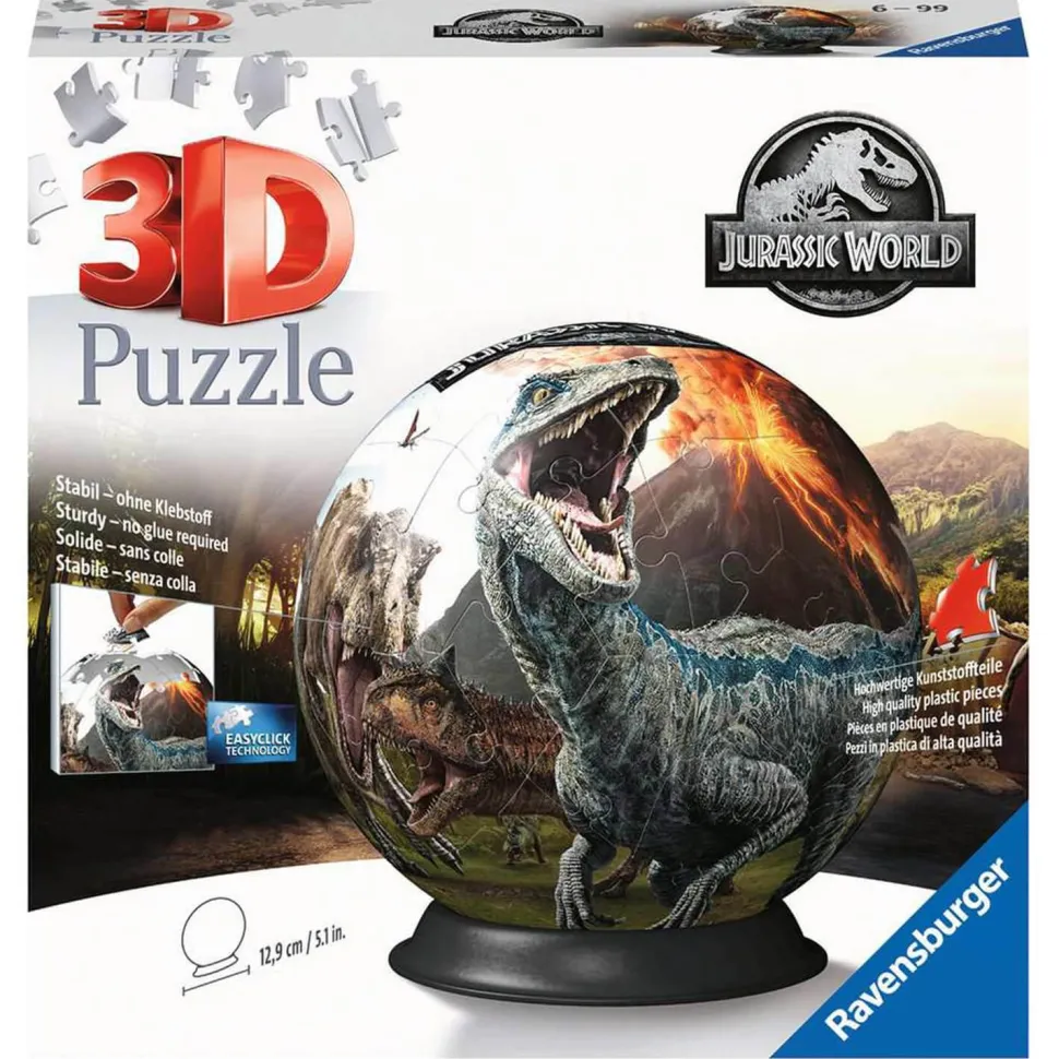Puzzle 3D Ball 72 pièces : Jurassic World - Ravensburger