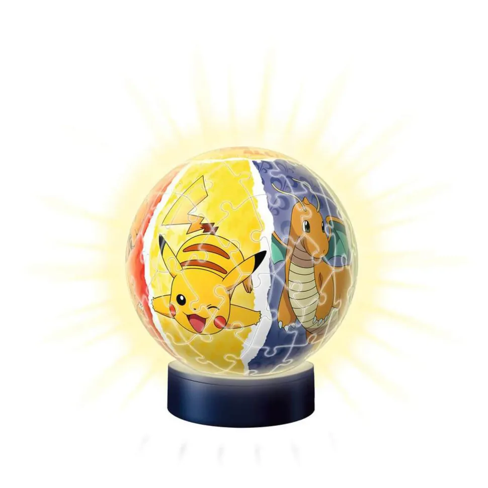 Puzzle 3D Ball 72 pièces lumineux : Pokémon - Ravensburger