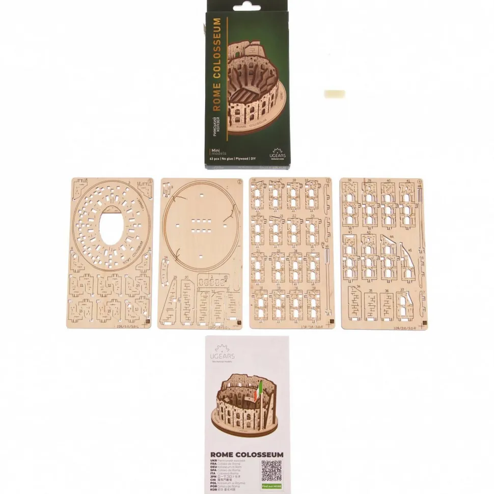 Puzzle 3D en bois : Colisée de Rome - Ugears