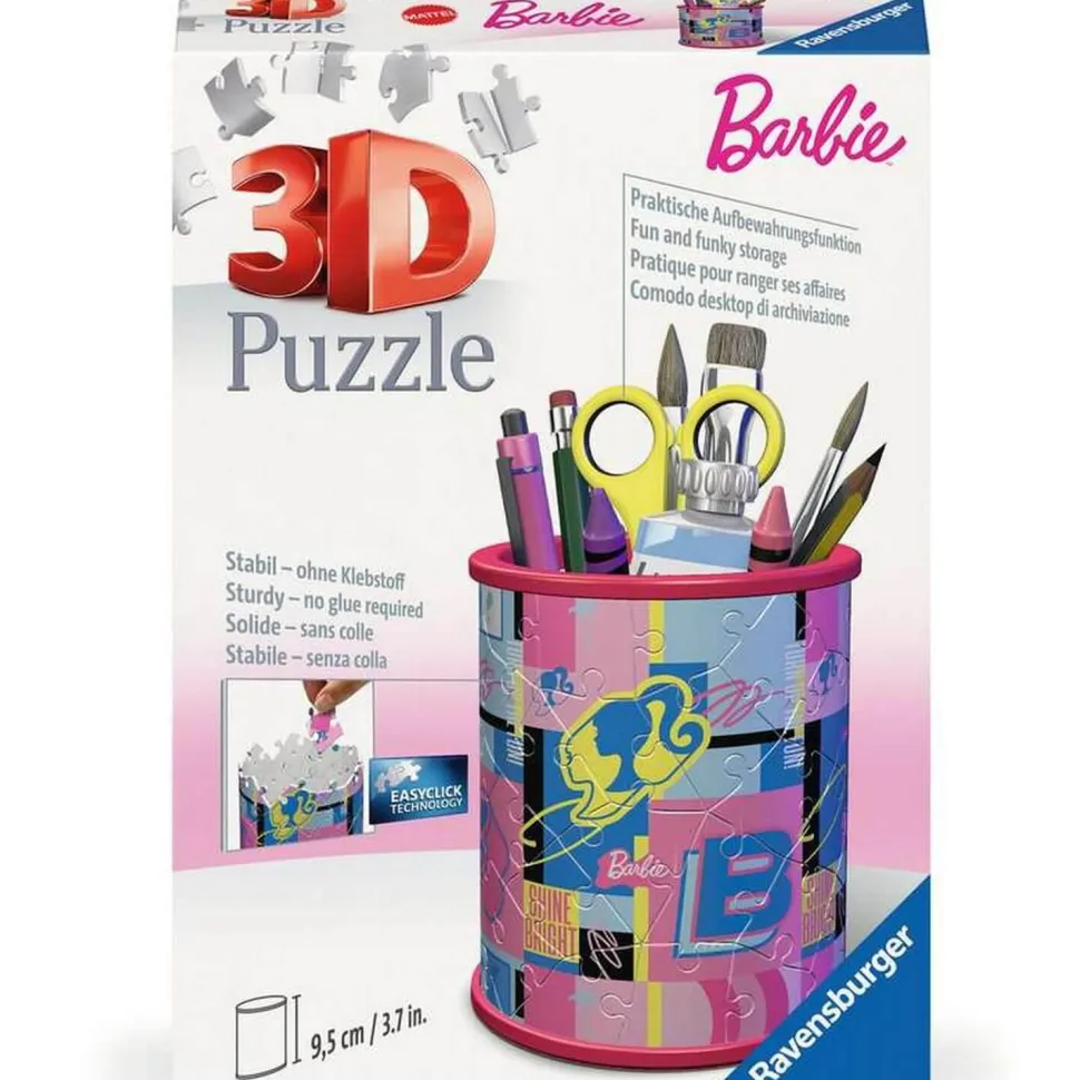Puzzle 3D Pot à crayons 54 pièces : Barbie - Ravensburger