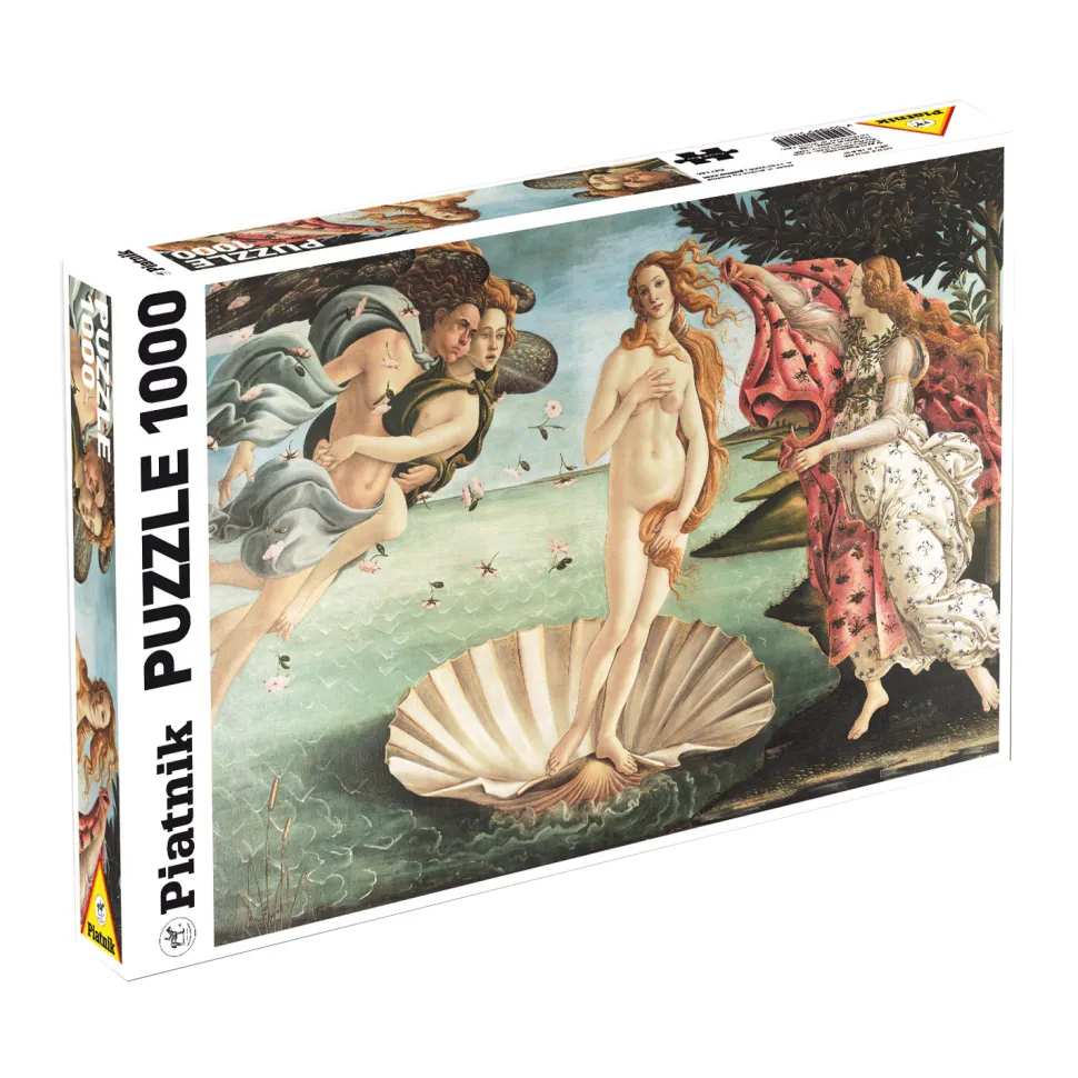 Puzzle d'art 1000 pièces - Boticelli : Naissance de Venus - Piatnik