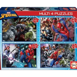 Puzzle de 50 à 150 pièces : 4 puzzles : Spiderman - Educa
