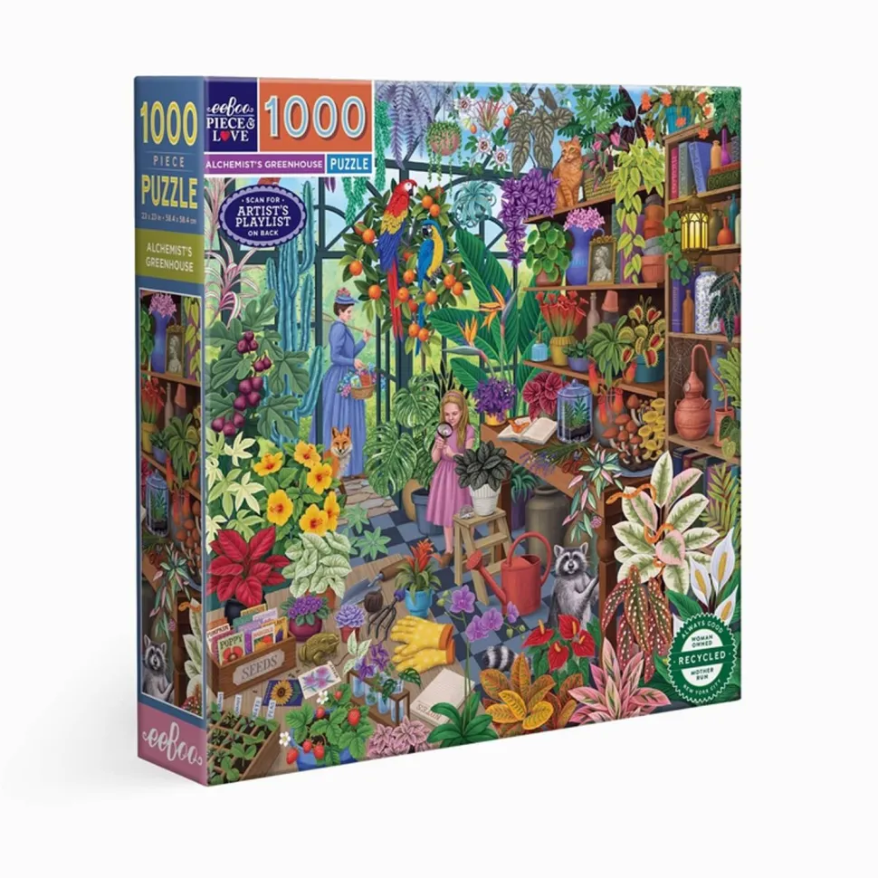 Puzzle de 1000 pièces : La serre de l'alchimiste - Eeboo