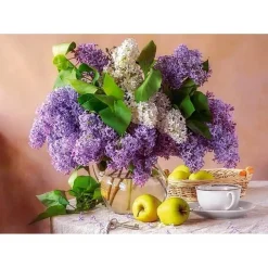 Puzzle de 500 pièces : Nature morte aux lilas - Castorland