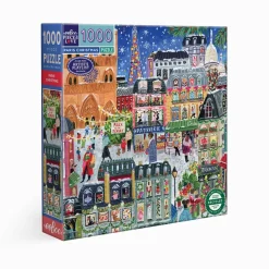 Puzzle de 1000 pièces : Noël à Paris - Eeboo