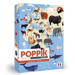 Puzzle éducatif 500 pièces : Animaux - Poppik