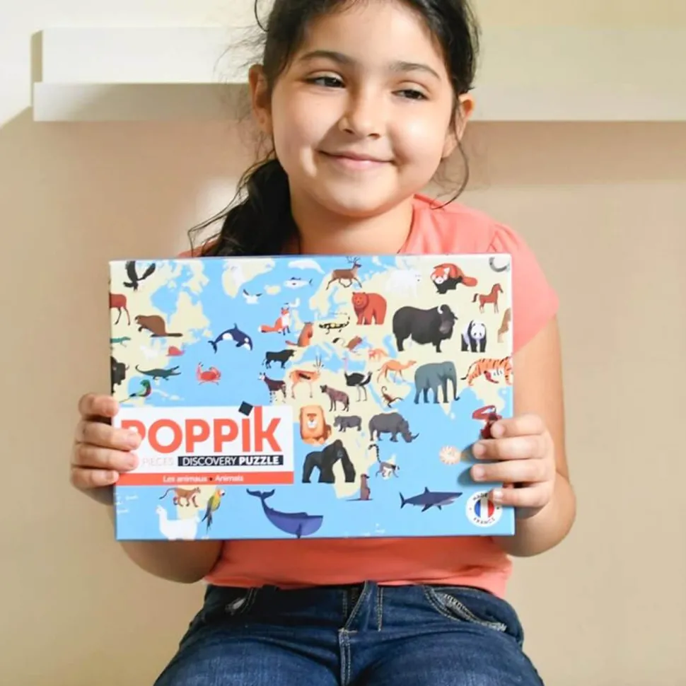 Puzzle éducatif 500 pièces : Animaux - Poppik