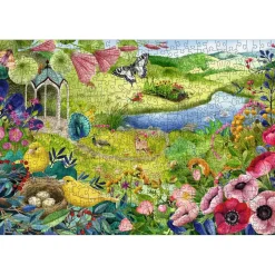 Puzzle en bois 500 pièces : Jardin de la nature - Ravensburger