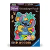 Puzzle en bois 150 pièces Forme : Stitch - Ravensburger