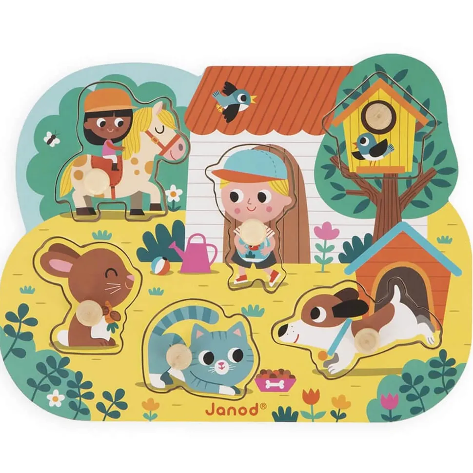 Puzzle Encastrement 6 pièces : campagne - Janod