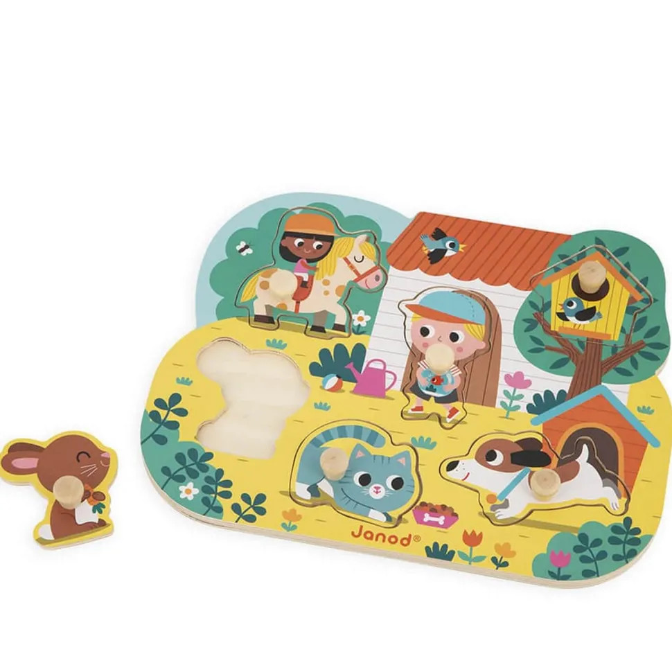 Puzzle Encastrement 6 pièces : campagne - Janod