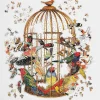 Puzzle forme 750 pièces : Bouquet d'oiseaux - Galison