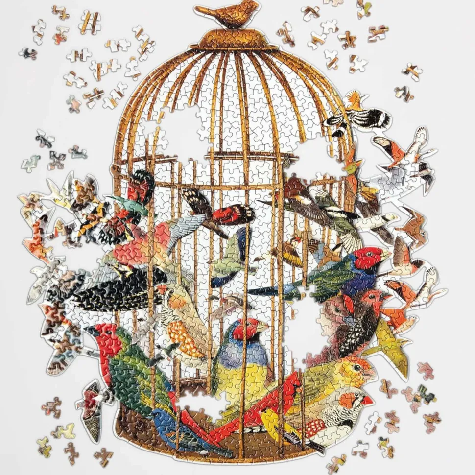Puzzle forme 750 pièces : Bouquet d'oiseaux - Galison