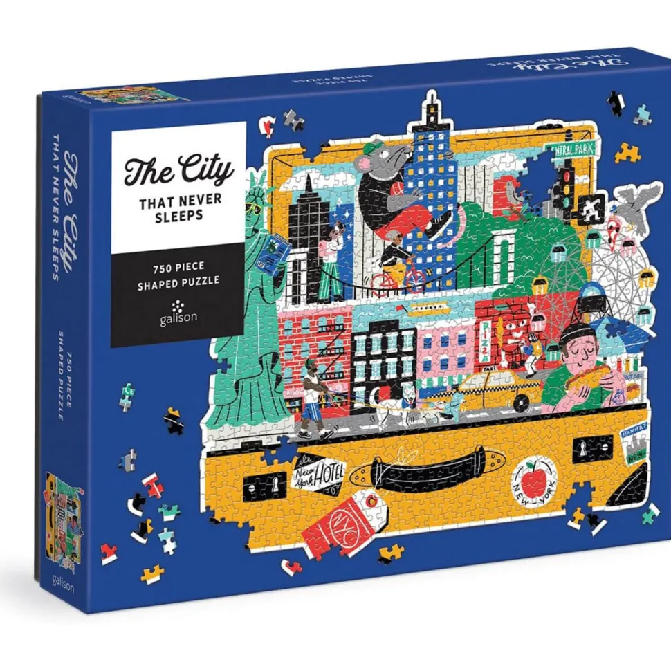 Puzzle forme 750 pièces : La ville qui ne dort jamais - Galison