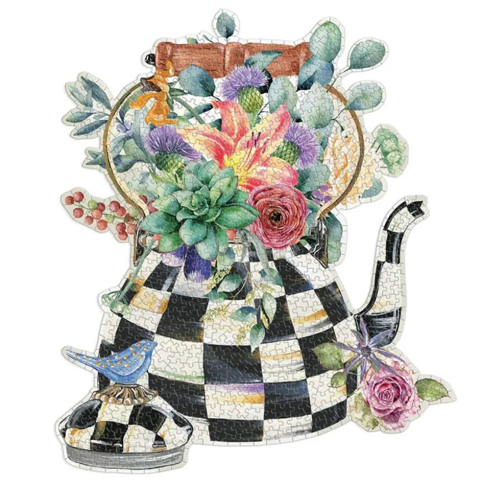 Puzzle forme de 750 pièces : Théière, Mackenzie-Childs - Galison