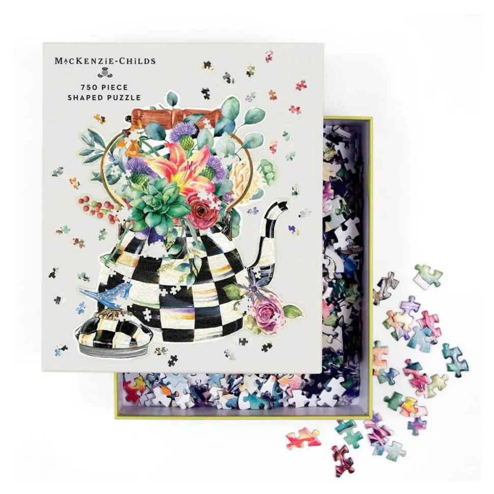 Puzzle forme de 750 pièces : Théière, Mackenzie-Childs - Galison