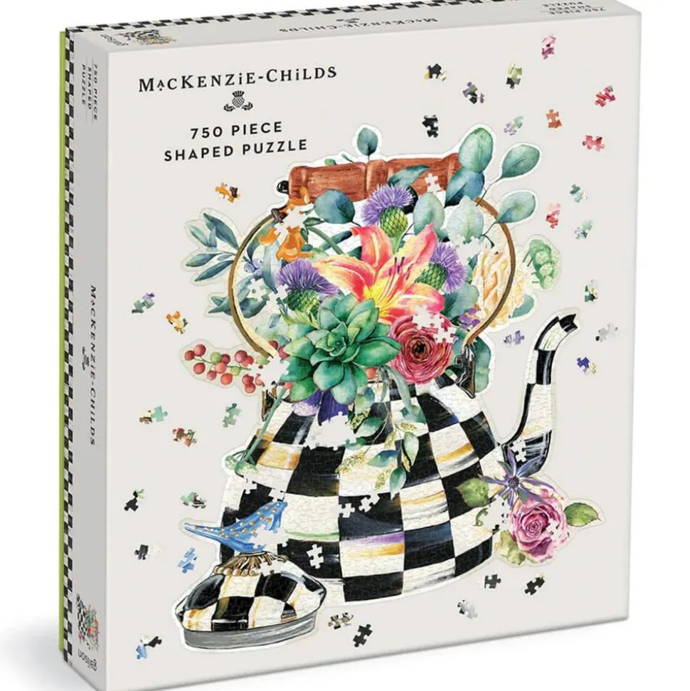Puzzle forme de 750 pièces : Théière, Mackenzie-Childs - Galison