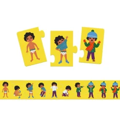 Puzzle frise : Je m'habille - Djeco