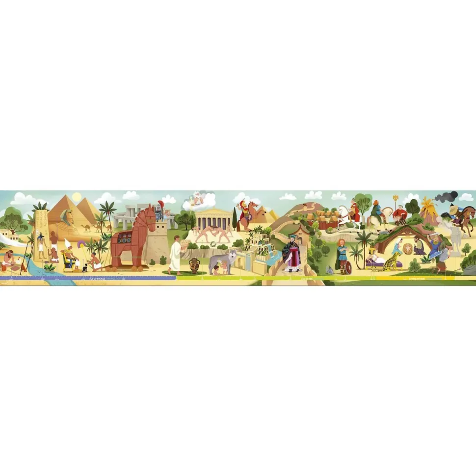 Puzzle frise 100 pièces : Mythologie et Antiquité - Janod