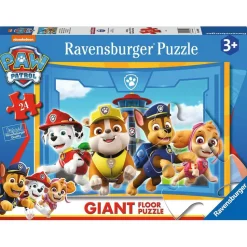 Puzzle Géant 24 pièces : Pat'Patrouille : L'équipe des chiots en action - Ravensburger