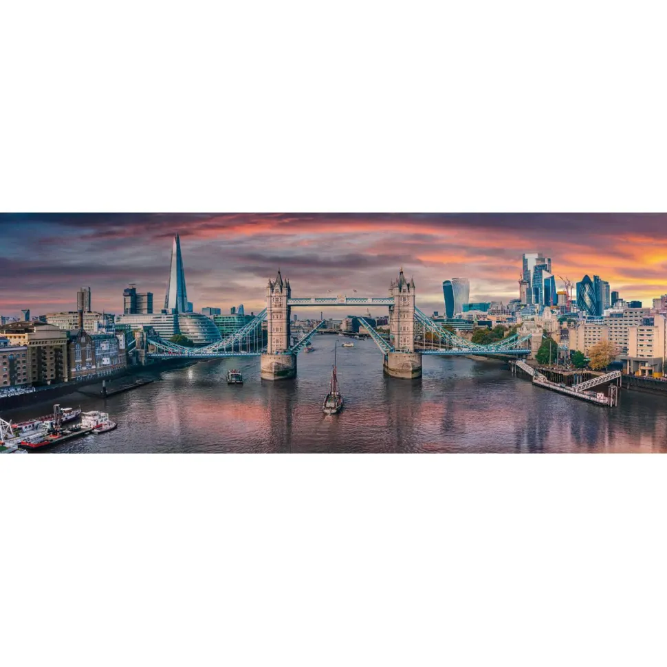 Puzzle Panorama 1000 pièces : Au-delà de la rivière - Clementoni