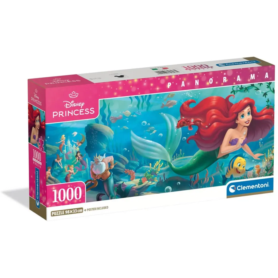 Puzzle Panorama 1000 pièces : La Petite Sirène - Clementoni