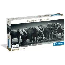 Puzzle Panorama 1000 pièces : Troupeau de Géants - Clementoni