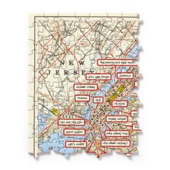 Puzzle panoramique 1000 pièces : Carte de New York - Galison