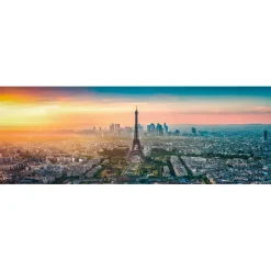 Puzzle panoramique 1000 pièces + poster : Paris - Clementoni