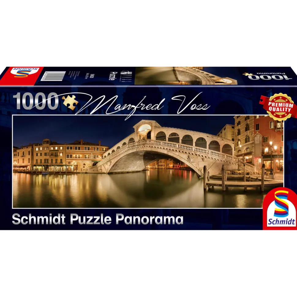 Puzzle panoramique 1000 pièces : Pont du Rialto, Venise - Schmidt