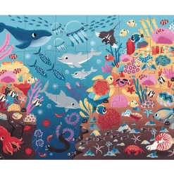 Puzzle phosphorescent 24 pièces : Puzzle magique : L'océan - Janod