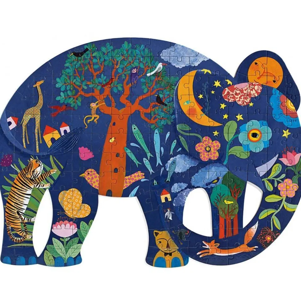 Puzzle Puzz'Art 150 pièces : Eléphant - Djeco