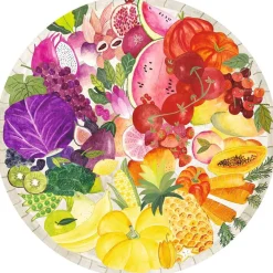 Puzzle Rond 500 pièces : Circle Of Colors : Fruits Et Légumes - Ravensburger
