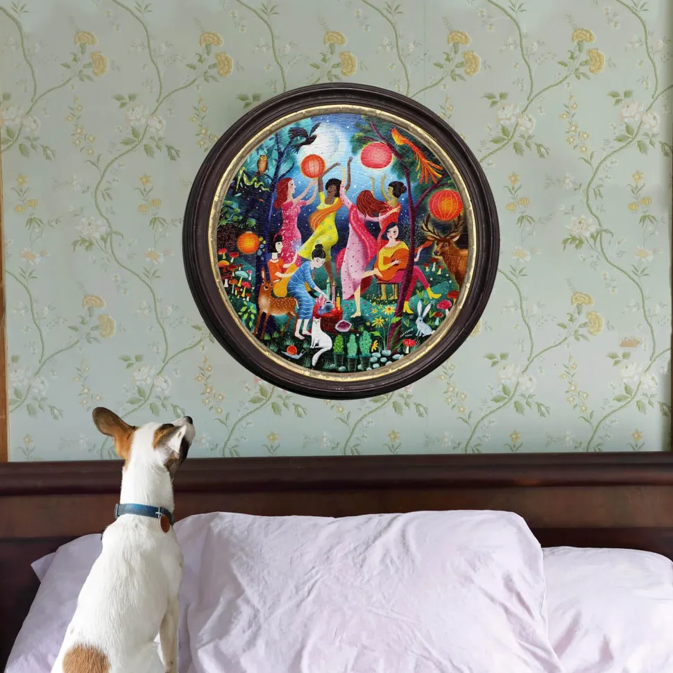 Puzzle rond 500 pièces : Danse de la lune - Eeboo