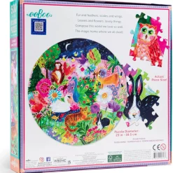 Puzzle rond 500 pièces : Jardin Sanctuaire - Eeboo