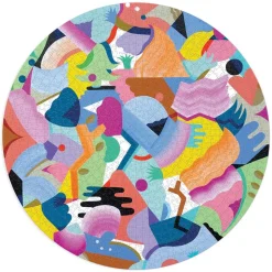 Puzzle rond 1000 pièces : Luna de Flor, Mina Hamada - Galison