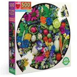 Puzzle Rond 500 Pièces : Récolte biologique - Eeboo
